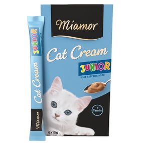 Жидкие лакомства для котят с таурином Miamor Cream Junior, 15 гр х 6 шт