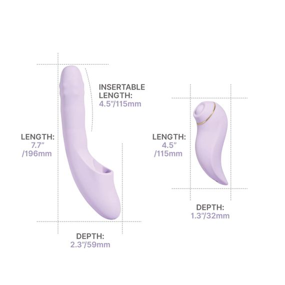 Смарт-вибратор 5в1 Svakom DuoGlow, пульсирующий вибратор с бусинами и пульсирующий стимулятор sexstyle | Зображення 5