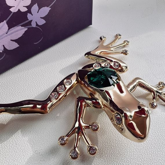 Колекційна фігурка зі стразами Frog 11 см | Зображення 5