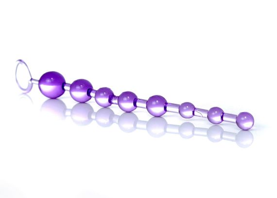 Анальний ланцюжок - Jelly Anal Beads Purple | Зображення 1