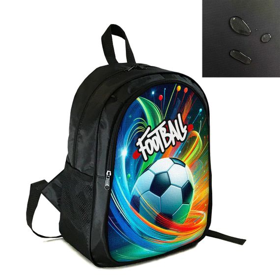 Рюкзак спортивний, шкільний, міський 38×28см з принтом Футбол дитячий, підлітковий для хлопчика футболіста (4284)