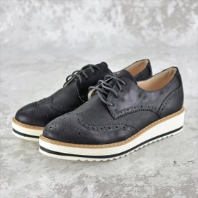 Женские броги Fashion Briti 1037 38 размер 24 см Черный