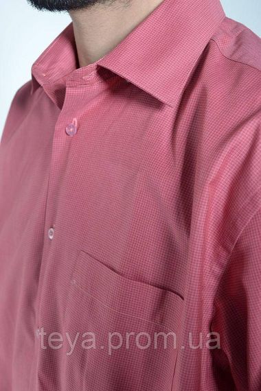 Сорочка чоловіча з короткими рукавами темно-рожева розмір 41 FA_007744 | Зображення 3