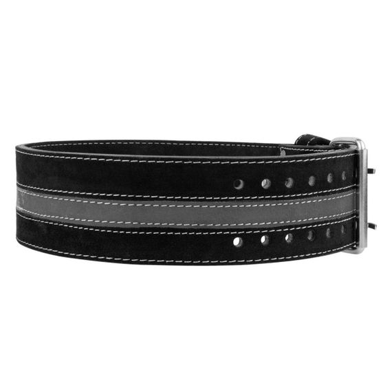 Пояс для пауерліфтингу Power System PS-3800  PowerLifting шкіряний Black/Grey Line XL | Зображення 2