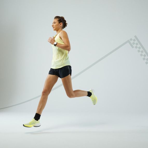 Майка жіноча Run 500 для бігу жовта - L | Зображення 6