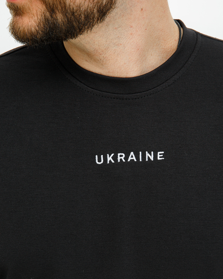 Світшот Україна чёрный S M | Зображення 7