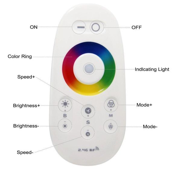 Контролер RGB Full-TOUCH 18А Білий | Зображення 1