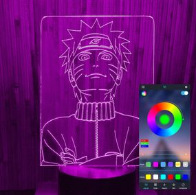 Акриловый светильник-ночник управление с телефона Наруто tty-n000600