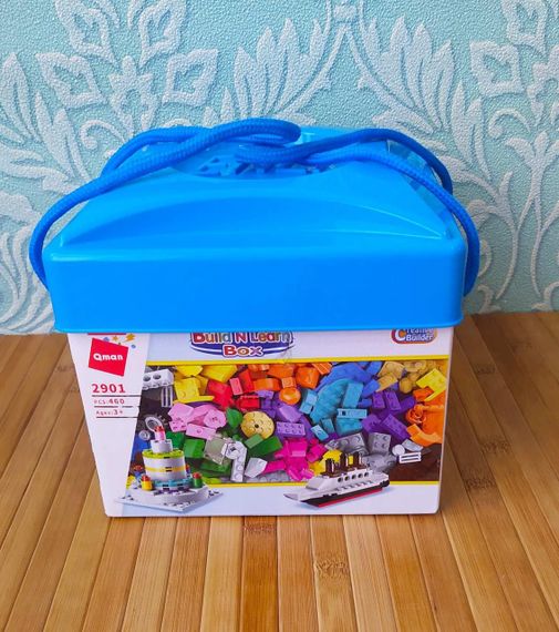 Конструктор дитячий Qman 2901 460 деталей | Build and Learn Box | Зображення 1