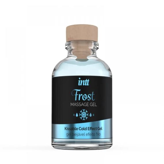 Їстівний масажний гель для інтимних зон Intt Cold Effect Frost (30 мл) Sex Aura | Зображення 1