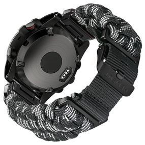 Ремешок для часов Hemsut HGA145 Rugged Paracord Camo Grey Garmin 22mm