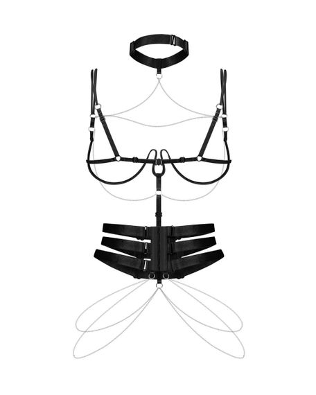 Портупея Obsessive Premis Black harness S/M/L sexstyle | Зображення 2