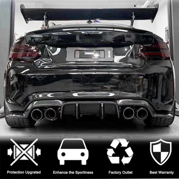 Задний диффузор V1 для F87 M2/M2C, Карбон для BMW 2 серия F22/23 2014-2021 гг | Зображення 6