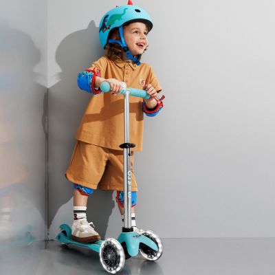 Самокат Micro Mini Deluxe Glow LED льодовик аква (MMD218) | Зображення 2