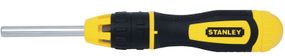 Отвертка Stanley, Multibit, битодержатель реверсный 1/4", 10 сменных бит (0-68-010)
