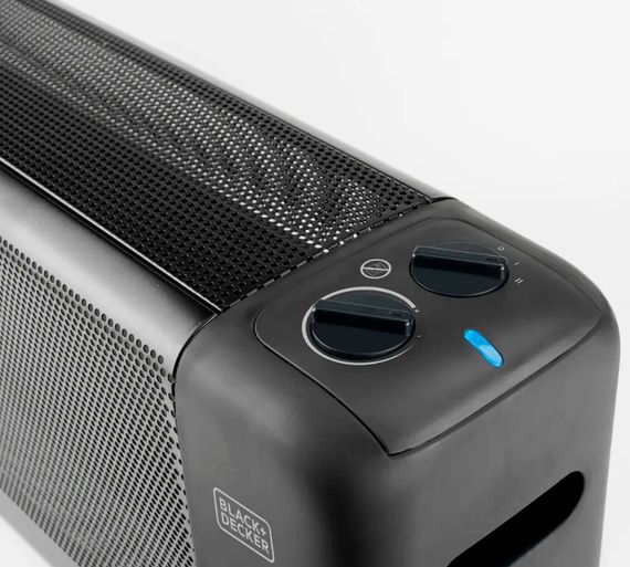 Мікатермічний обігрівач BLACK+DECKER 1500 Вт, площа обігріва 15 кв.м., підлоговий, чорний (BXMRA1500E) | Зображення 3