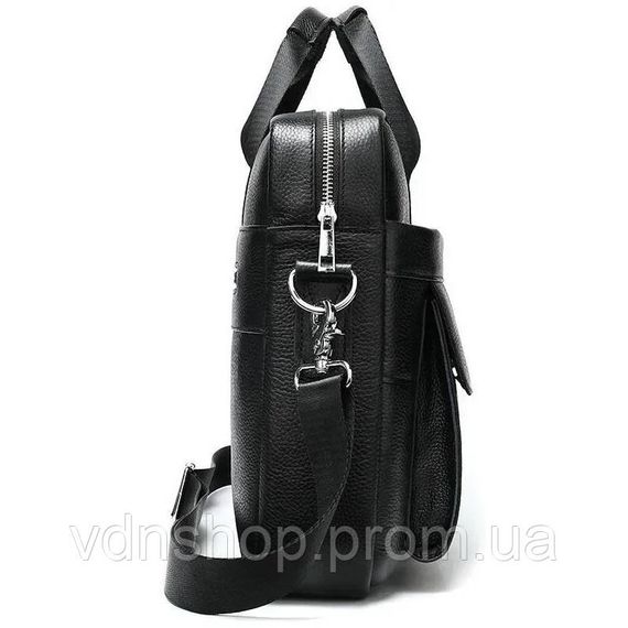 Чоловіча шкіряна сумка для ноутбука з італійської шкіри, формат А4, преміум клас NW-53 | Зображення 7