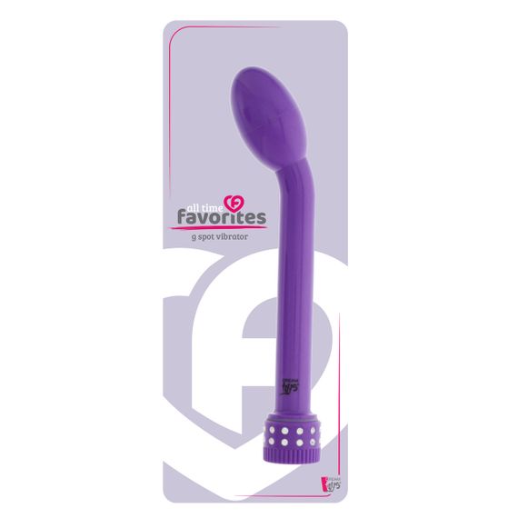 Вибромассажер для точки G со стразами Dream toys Good Vibes, фиолетовый sexstyle | Зображення 1