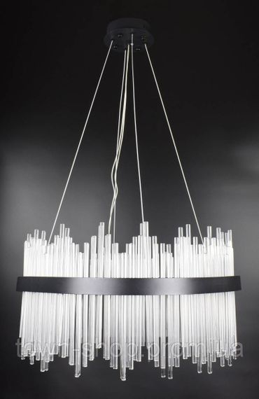 Люстра потолочная LED J881-600-bk Черный 50-180х60х60 см.