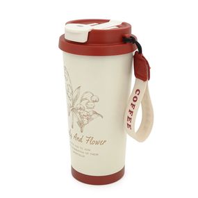 Термокружка пластиковая Merlion Coffee, объем 500м л, колба из нержаве арт.42726