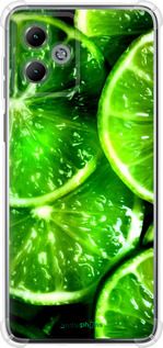 Чохол на Motorola Moto G14 Зелені часточки лимона "852sp-3197-2448"