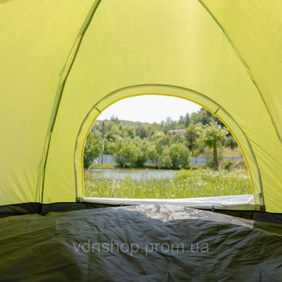 Намет кемпінговий 2 на 2 метри автоматичний для риболовлі походу туристичний LU-019M Салатовий | Зображення 4