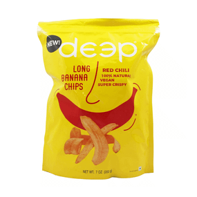 Довгі бананові чіпси зі смаком червоного чилі  200г Deep 011433162081
