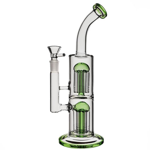 Трубка Скляна 2 Перколятори Glass Bong Double Medusa