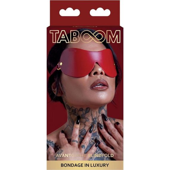Маска із закритими очима Taboom, червона Sex Aura | Зображення 2