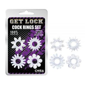 Набор колец GK Power Cock Rings Set-Clear sexstyle