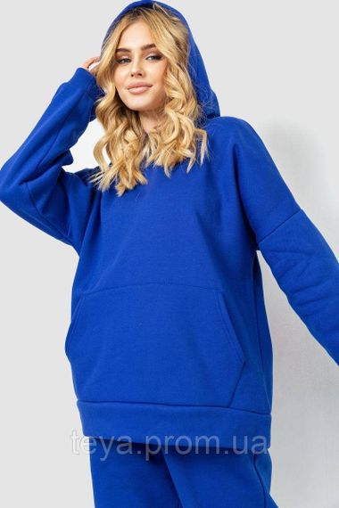 Спортивный костюм женский на флисе, цвет электрик,  размер L-XL FA_008426 | Зображення 4