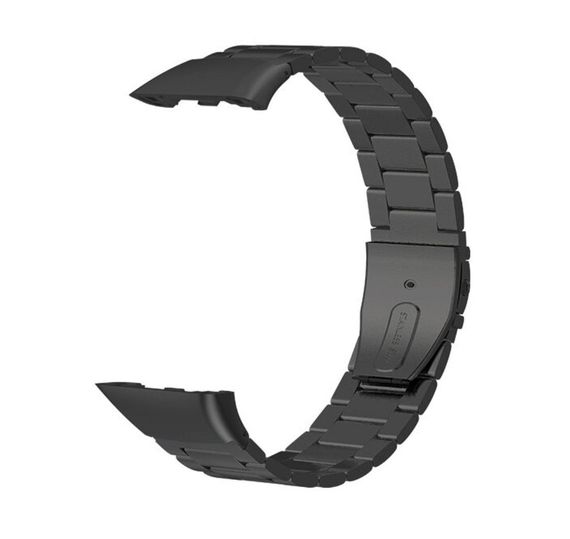 Металлический ремешок Mijobs для фитнес браслета Huawei Honor Band 6 - Black