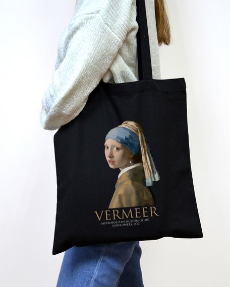 Екошопер Букопт BK4074 VERMEER "Дівчина з перловою сережкою" чорний | Зображення 8