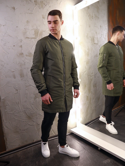 Бомбер Плащ хаки S M | Зображення 8