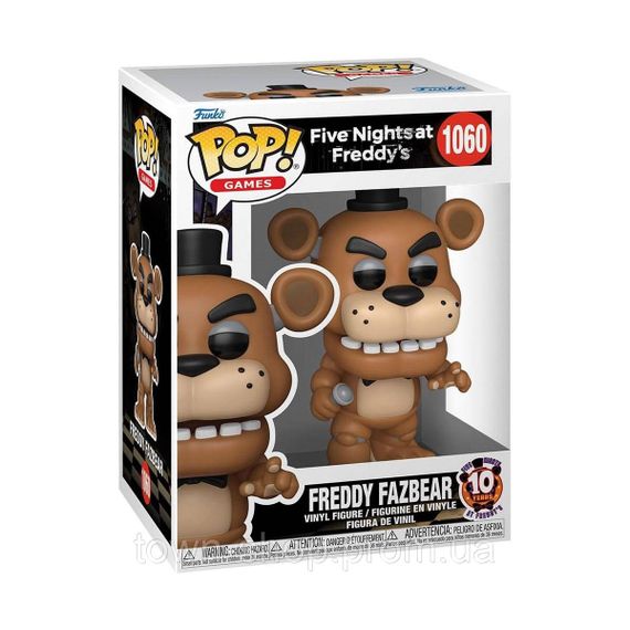 Игровая фигурка Funko POP! серии 5 ночей с Фредди: 10 лет - Фредди | Зображення 1