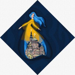 Картина по номерам "Берегиня Харькова" KHO4914 30х30 см