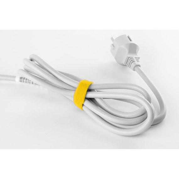 Багатофункціональна стрічка Bradas Т рулон на липучці, 12 мм х 2 м, жовта (HLT1202/YL) | Зображення 1