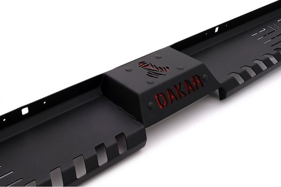 Боковые пороги Dakar V2 без LED (2015-2019, 2 шт, металл) для Mitsubishi L200 | Зображення 1