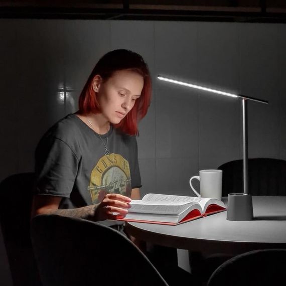 Настільна лампа Baseus Smart Eye Series Charging Folding (Smart Light) gray | Зображення 6