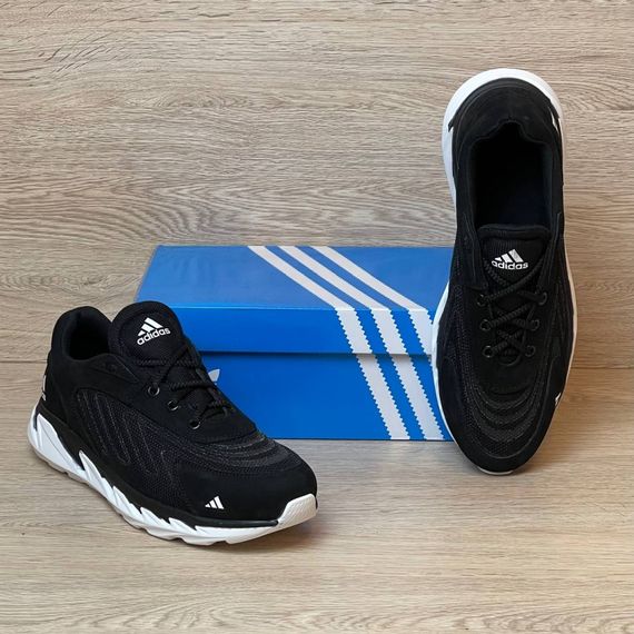 кросівки Adidas літні сітка колір: чорний /білий | Зображення 3