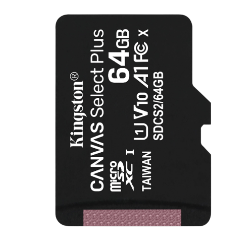Карта пам'яті microSDXC 64Гб Class 10 (UHS-1) 100Мб/с Kingston  Canvas Select Plus
