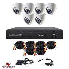 Комплект AHD видеонаблюдения CoVi Security AHD-6D KIT