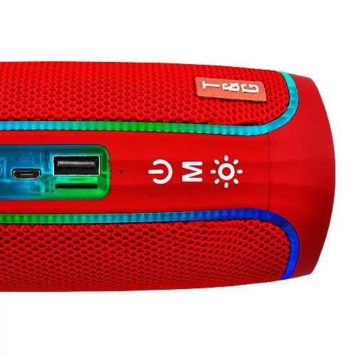 Колонка портативна Bluetooth T&G TG288 червона червона | Зображення 2