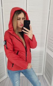 Жіноча демісезонна куртка, арт. 1008, червоний