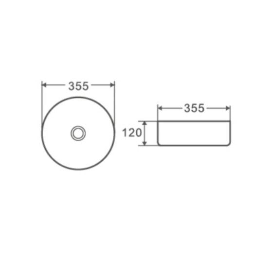 Раковина накладна Mixxus Premium Topper-0101 Black (MP6490) | Зображення 1