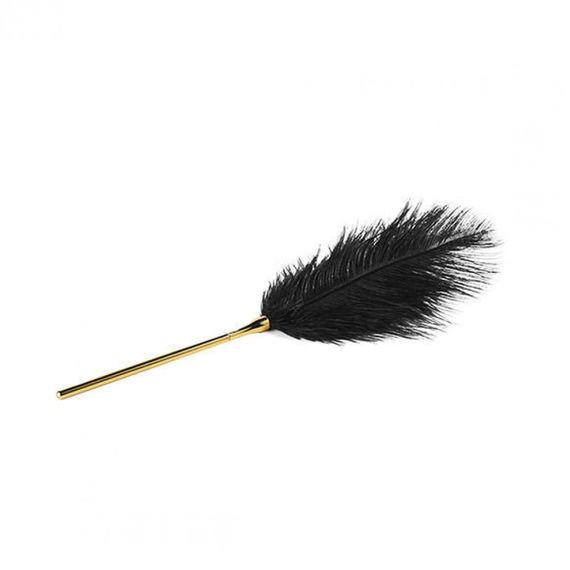 Перо на позолоченій ручці Premium Feather Tickler UPKO | Зображення 1