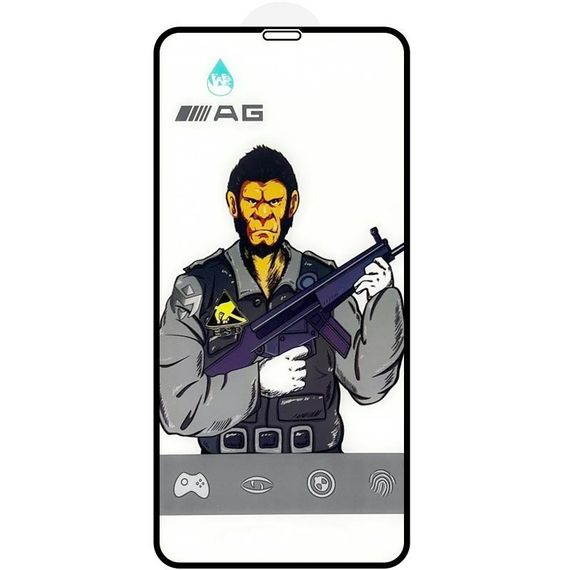 Захисне скло 5D Anti-static Matte (тех.пак) для Apple iPhone 11 Pro Max / XS Max (6.5") Чорний