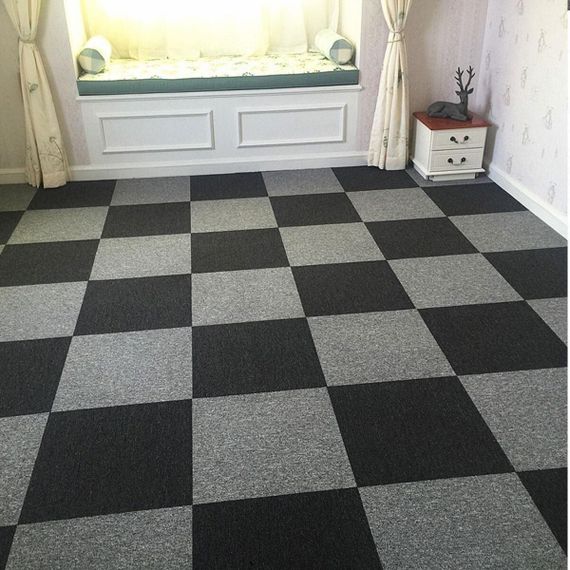 Самоклеящаяся плитка под ковролин черная 300х300х4,5мм SW-00001423 | Зображення 5