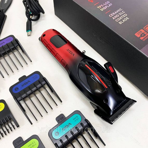 Професійна електрична машинка для стрижки VGR V-026, Універсальна машинка для стрижки голови та бороди AS-25 | Зображення 5