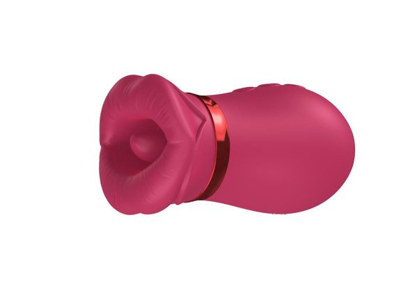 Вакуумний стимулятор з язичком - Air Tongue 360 Vibe Pink Sex Aura | Зображення 3